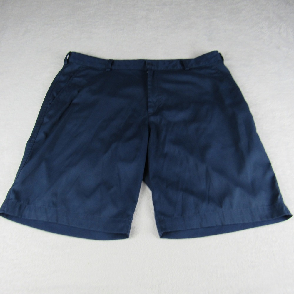 Nike Golf Shorts Mens 38 Blue‎ Dri-FIT Performance Flat Front